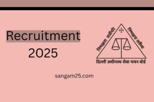 DSSSB TGT Teacher Recruitment 2025