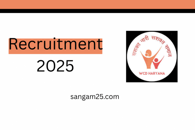 Haryana WCD Recruitment 2025