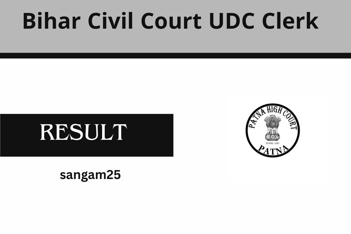 Bihar Civil Court UDC Clerk Score Card 2025 @
