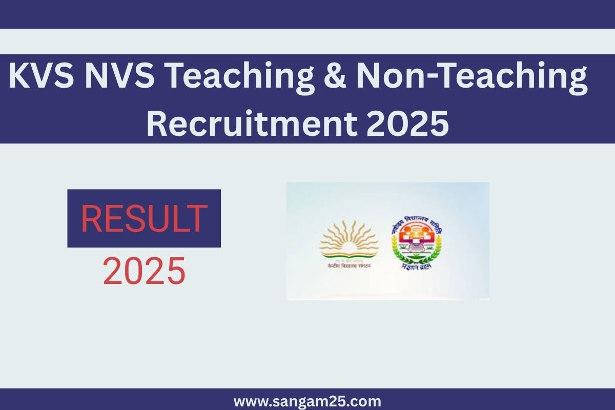 KVS NVS Teaching & Non-Teaching Recruitment 2025